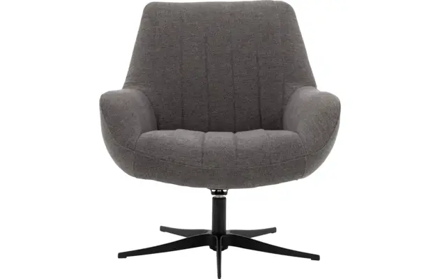 Goossens draaifauteuil kamille grijs stof - 8204611-A-01