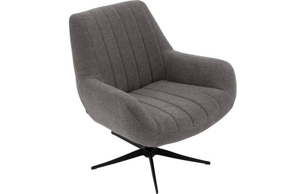 Goossens draaifauteuil kamille grijs stof - 8204611-A-04
