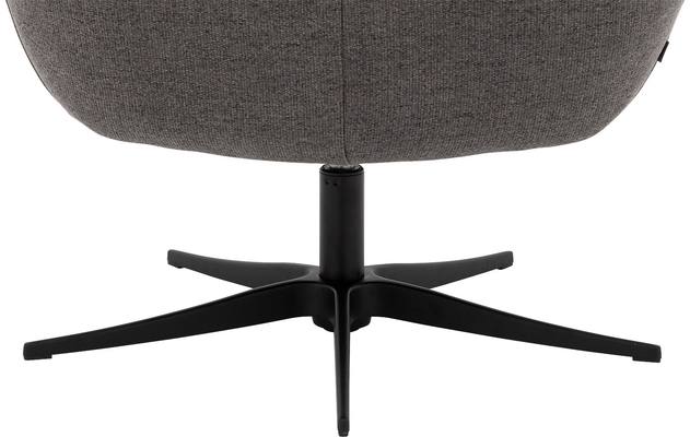 Goossens draaifauteuil kamille grijs stof - 8204611-A-05