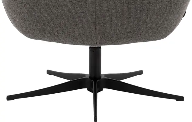 Goossens draaifauteuil kamille grijs stof - 8204611-A-05