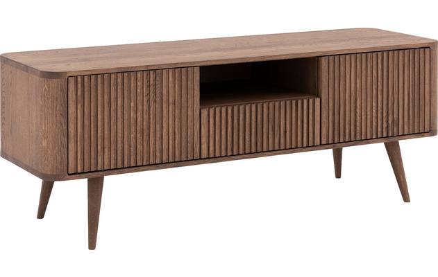 Goossens tv meubel seppe donker bruin eiken - 8204641-02