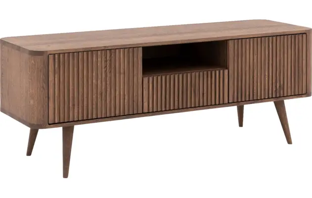 Goossens tv meubel seppe donker bruin eiken - 8204641-02