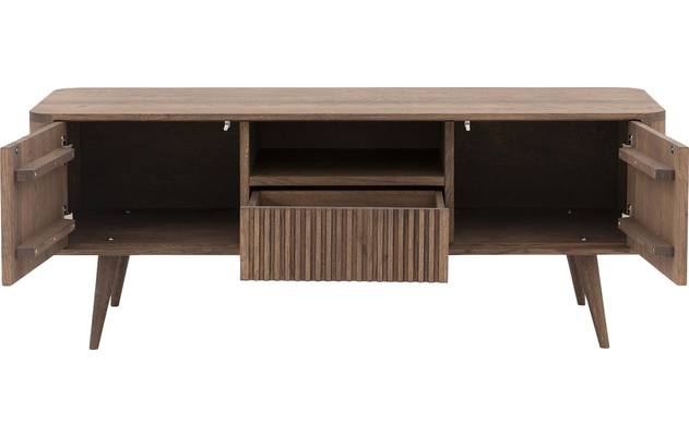 Goossens tv meubel seppe donker bruin eiken - 8204641-05