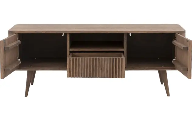Goossens tv meubel seppe donker bruin eiken - 8204641-05