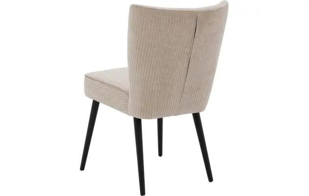 Goossens eetkamerstoel rob beige stof - 8204697-02