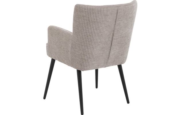 Goossens eetkamerstoel rob grijs stof - 8204698-02