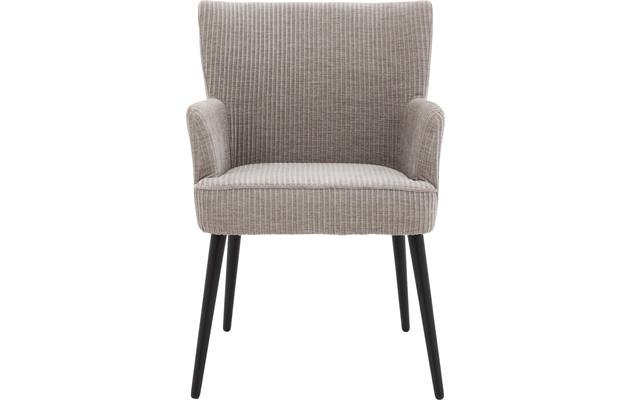 Goossens eetkamerstoel rob grijs stof - 8204698-03