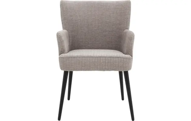 Goossens eetkamerstoel rob grijs stof - 8204698-03