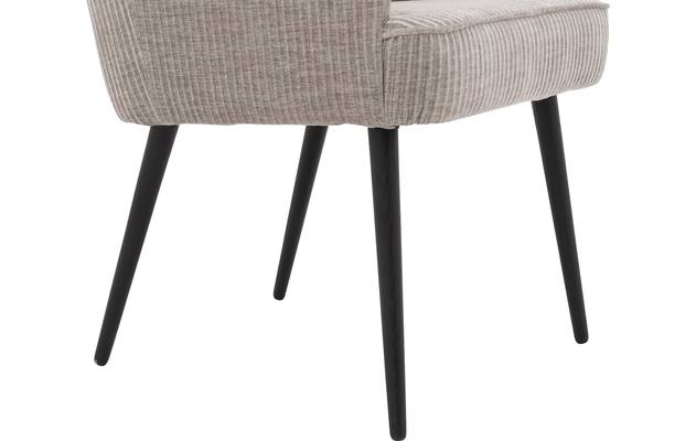 Goossens eetkamerstoel rob grijs stof - 8204698-05