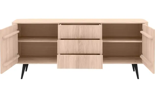 Goossens dressoir seppe wit eiken - 8204748-02