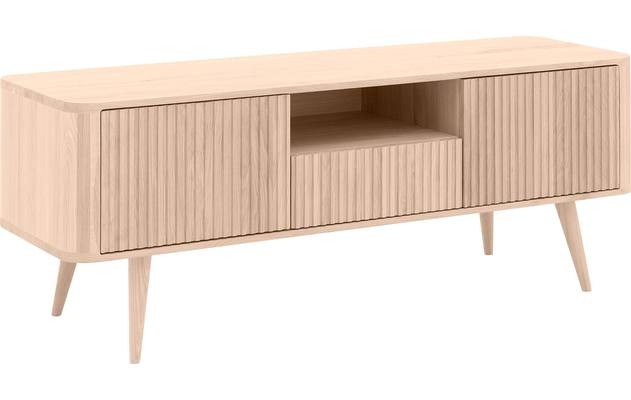 Goossens tv meubel seppe wit eiken - 8204754-02