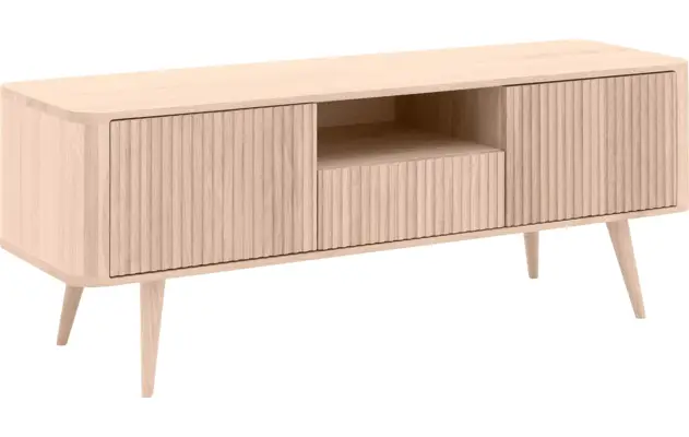 Goossens tv meubel seppe wit eiken - 8204754-02