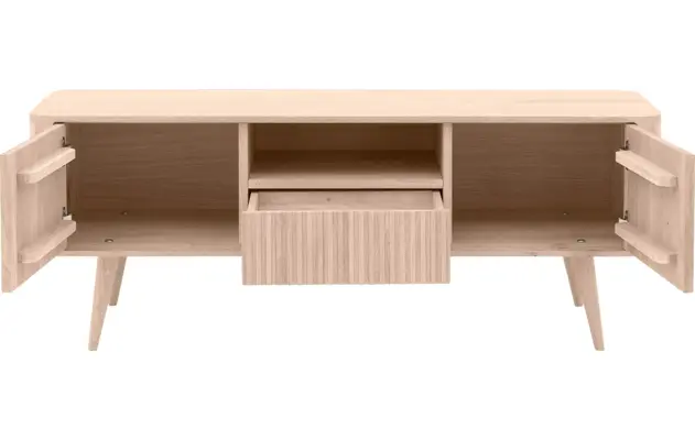 Goossens tv meubel seppe wit eiken - 8204754-05