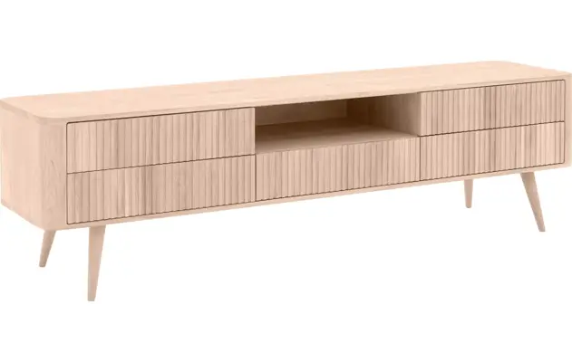 Goossens tv meubel seppe wit eiken - 8204756-02