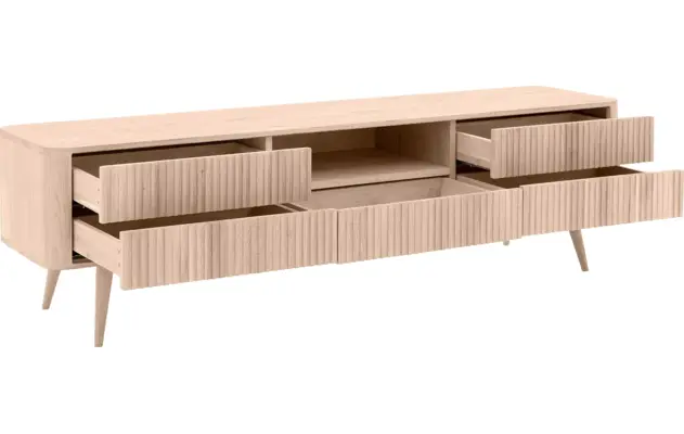 Goossens tv meubel seppe wit eiken - 8204756-06
