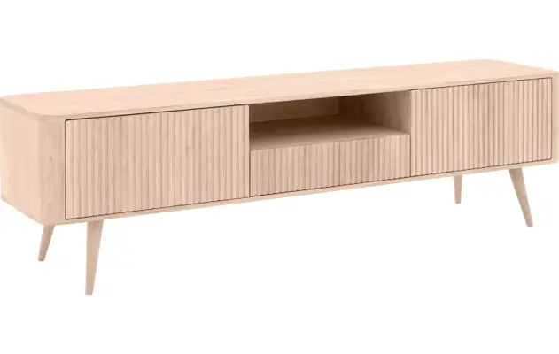 Goossens tv meubel seppe wit eiken - 8204757-02