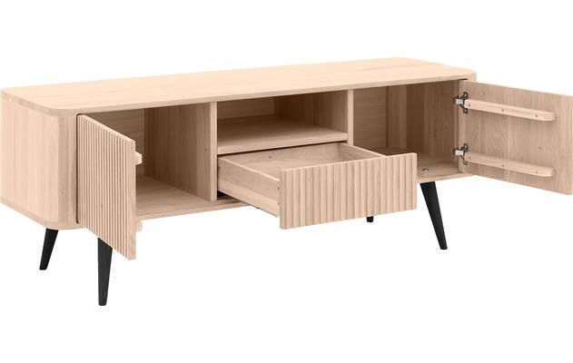 Goossens tv meubel seppe wit eiken - 8204760-06