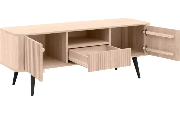 Goossens tv meubel seppe wit eiken - 8204760-06