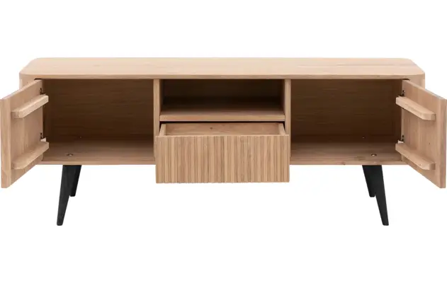 Goossens tv meubel seppe wit eiken - 8204761-05