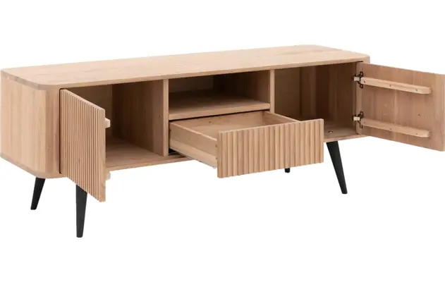 Goossens tv meubel seppe wit eiken - 8204761-06