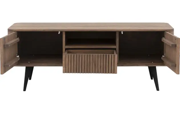 Goossens tv meubel seppe donker bruin eiken - 8204762-05