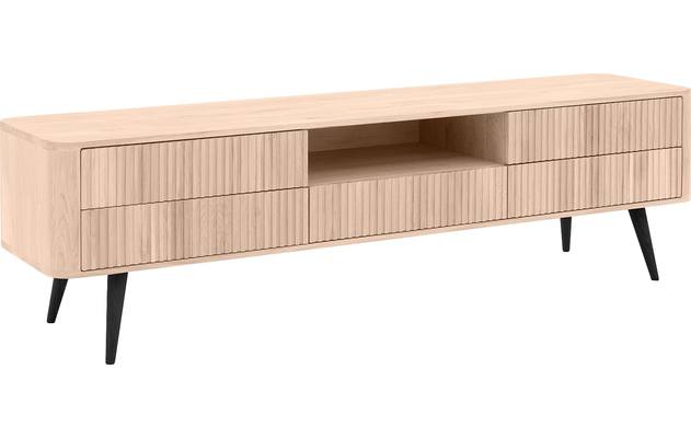 Goossens tv meubel seppe wit eiken - 8204763-02