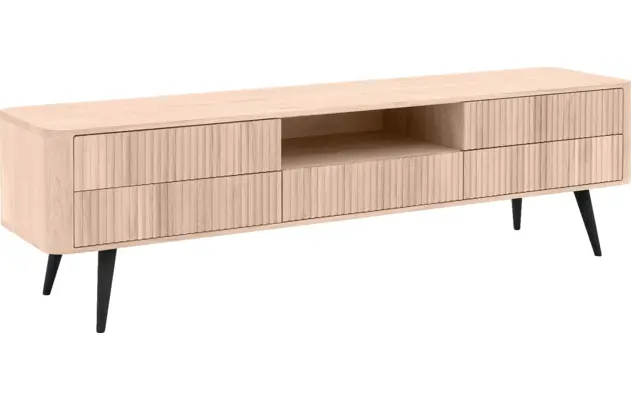 Goossens tv meubel seppe wit eiken - 8204763-02