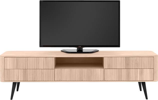 Goossens tv meubel seppe wit eiken - 8204763-03