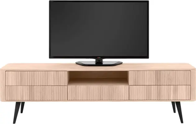 Goossens tv meubel seppe wit eiken - 8204763-03