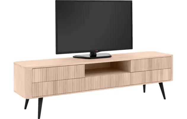 Goossens tv meubel seppe wit eiken - 8204763-04