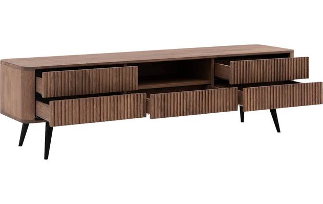 Goossens tv meubel seppe donker bruin eiken - 8204765-05
