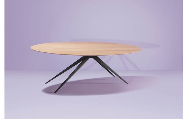 Goossens excellent eettafel uniek blank eiken - 8204917-01