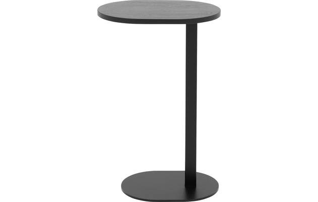Goossens nachtkastje oval zwart eiken - 8205025-01