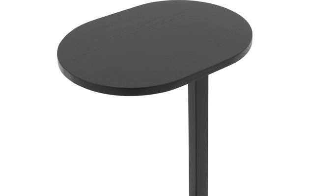 Goossens nachtkastje oval zwart eiken - 8205025-04