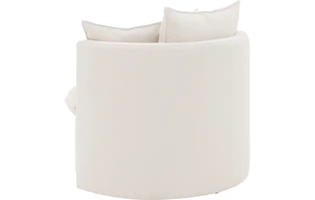 Goossens fauteuil bonne wit stof - 8205027-B-04