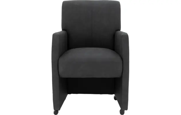 Goossens eetkamerstoel alex grijs microvezel - 8205428-01