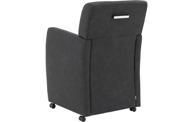 Goossens eetkamerstoel alex grijs microvezel - 8205428-03