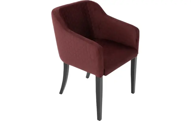 Goossens eetkamerstoel peda rood stof - 8205429-04