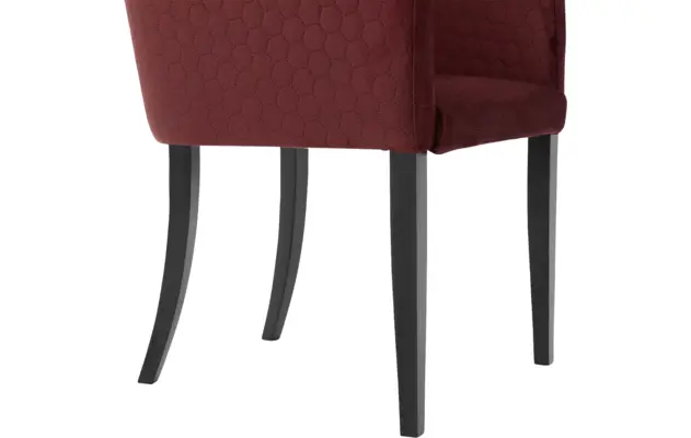 Goossens eetkamerstoel peda rood stof - 8205429-06
