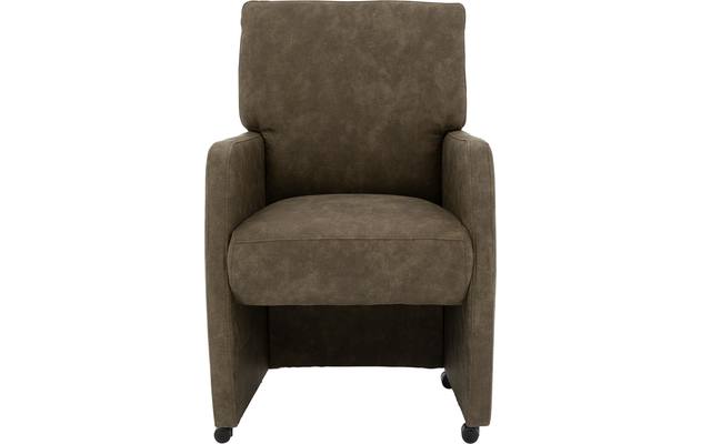 Goossens eetkamerstoel leen groen microvezel - 8205430-01