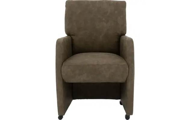 Goossens eetkamerstoel leen groen microvezel - 8205430-01