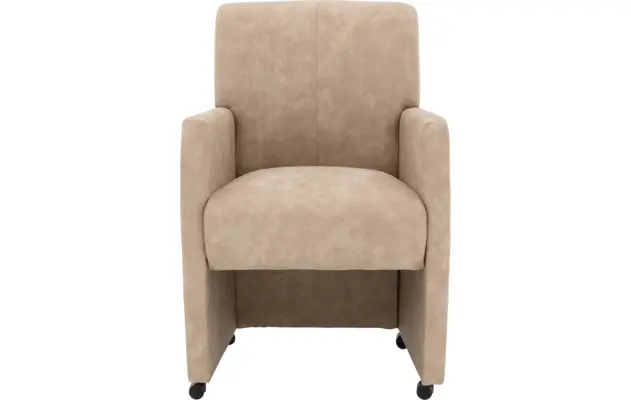 Goossens eetkamerstoel alex beige microvezel - 8205431-01