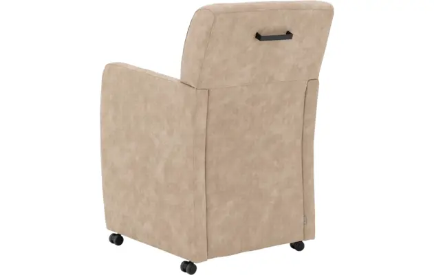 Goossens eetkamerstoel alex beige microvezel - 8205431-03