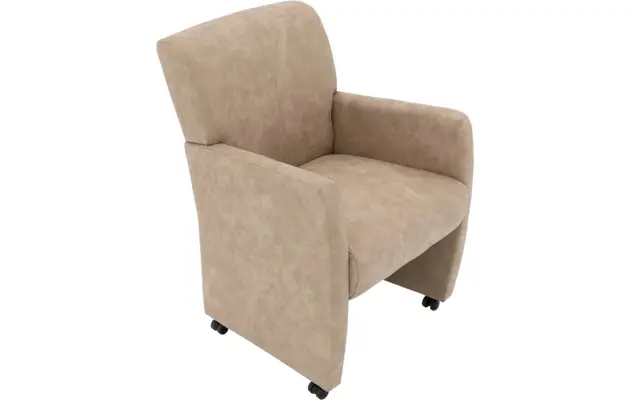 Goossens eetkamerstoel alex beige microvezel - 8205431-04