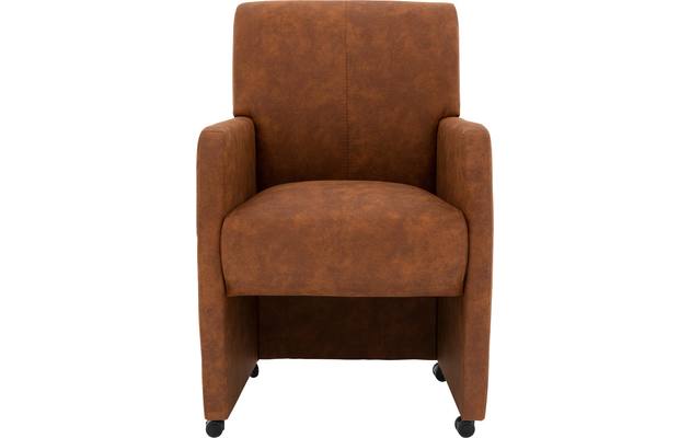 Goossens eetkamerstoel alex bruin microvezel - 8205433-01