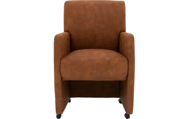Goossens eetkamerstoel alex bruin microvezel - 8205433-01
