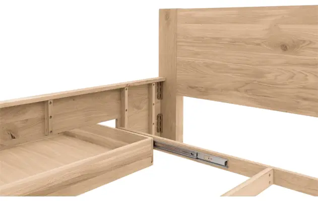Goossens bedframe bibi onbewerkt eiken - 8205737-06-A