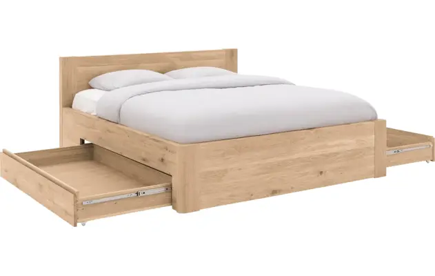 Goossens bedframe bibi onbewerkt eiken - 8205739-03-A