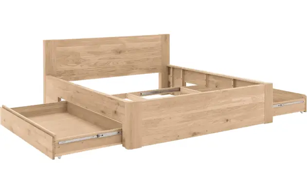 Goossens bedframe bibi onbewerkt eiken - 8205739-04-A