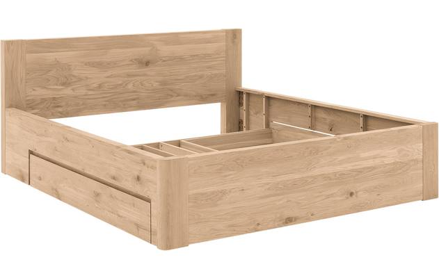 Goossens bedframe bibi onbewerkt eiken - 8205739-05-A